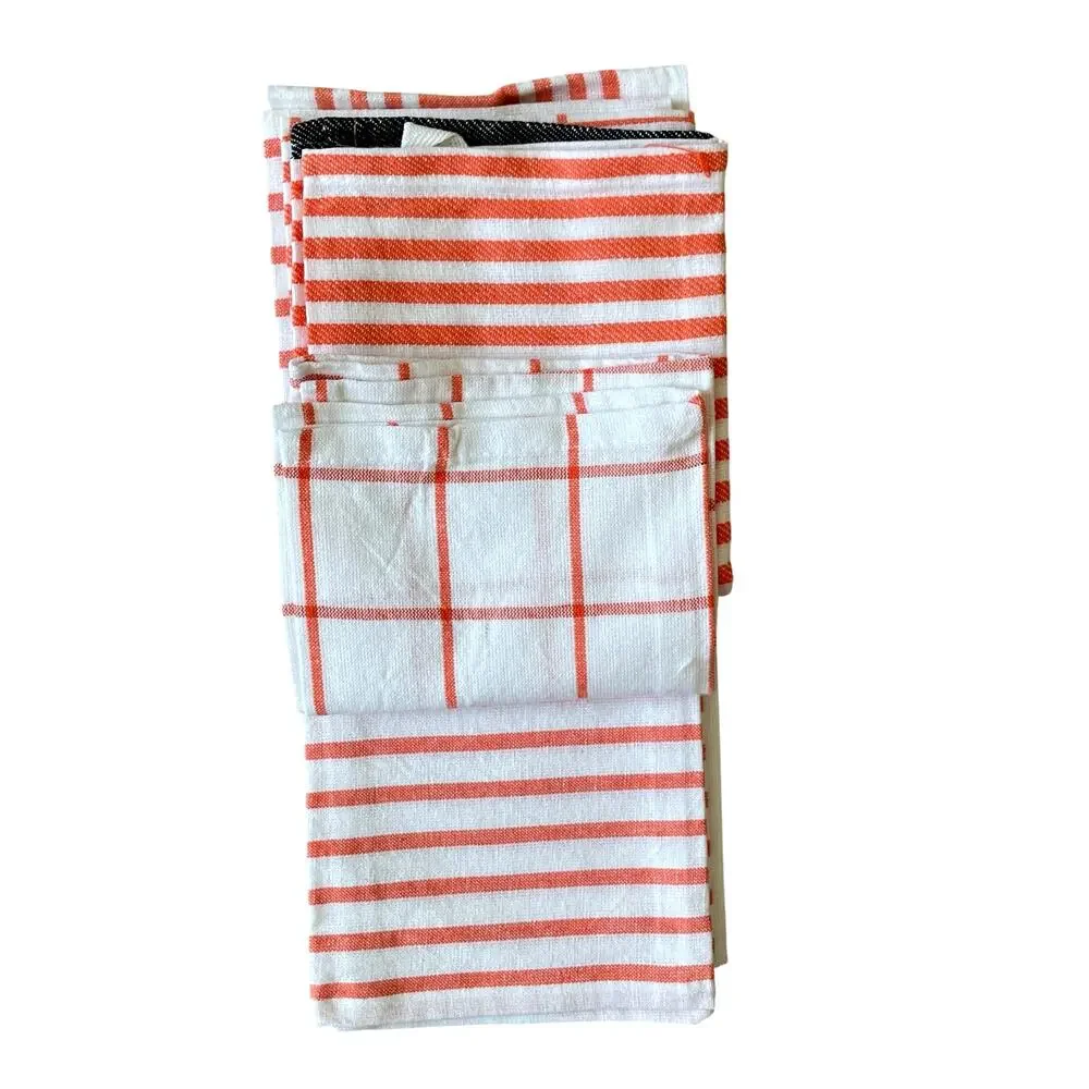 4pc Halloween HOCUS POCUS Kitchen Towels 18x28 Orange White Black New